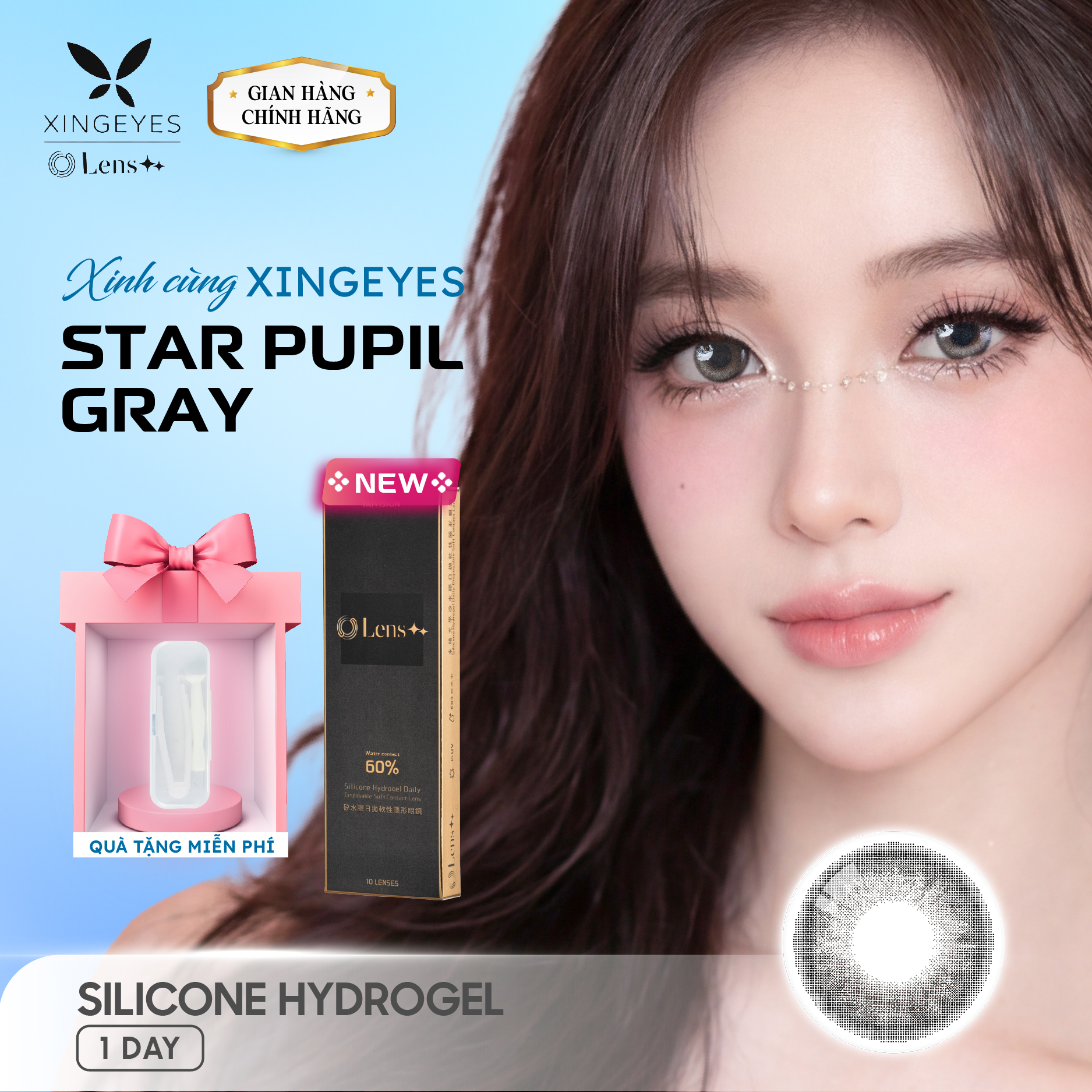 Daily Star Pupil Gray - 1 Hộp