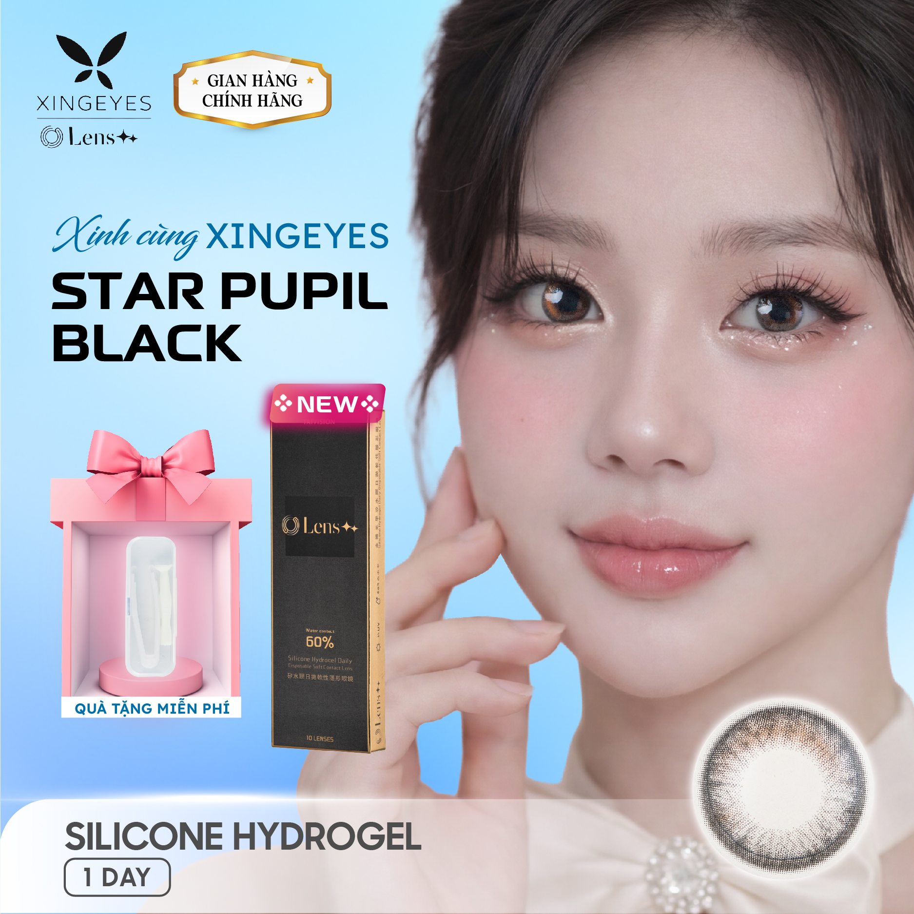 Daily Star Pupil Black - 1 Hộp