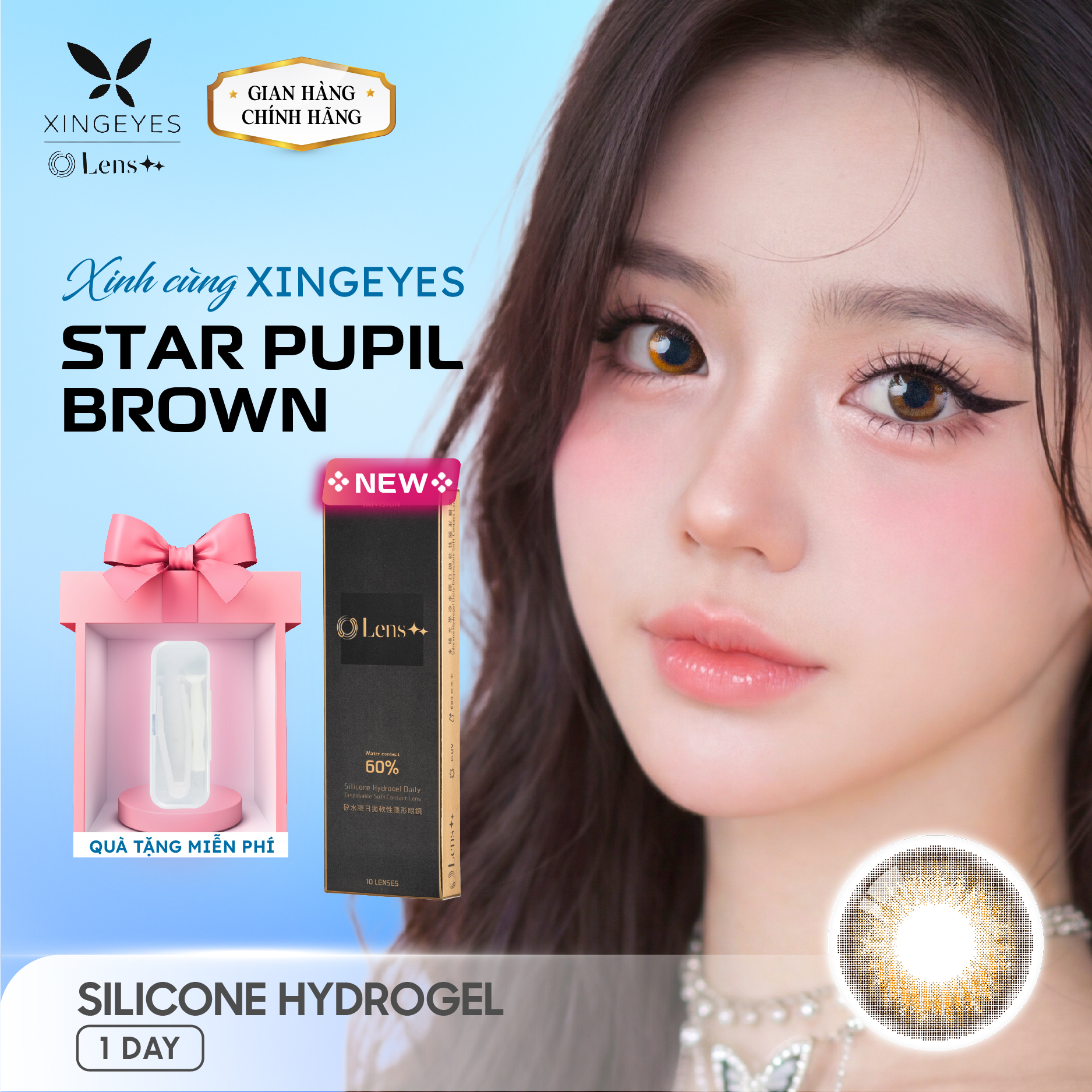 Daily Star Pupil Brown - 1 Hộp