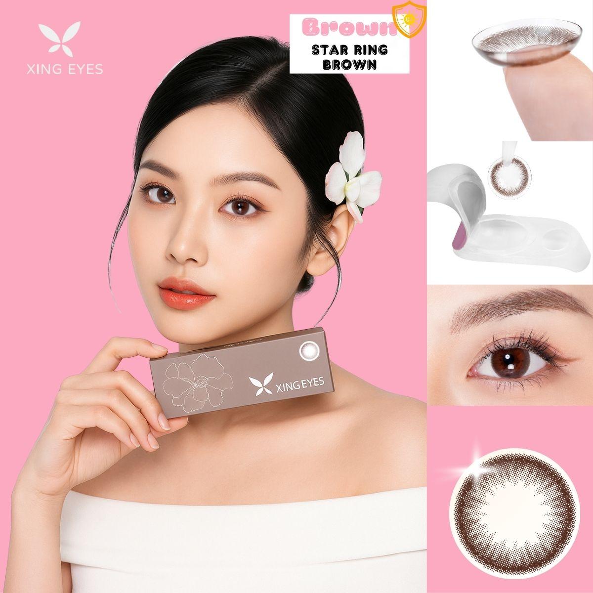 Daily Star Ring Brown - 1 hộp(10 chiếc)