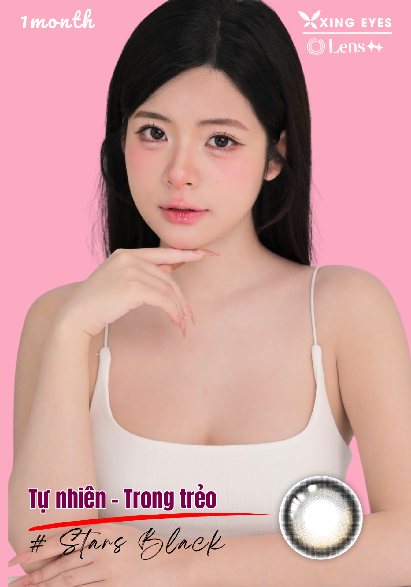 Monthly Stars Black - 1 chiếc