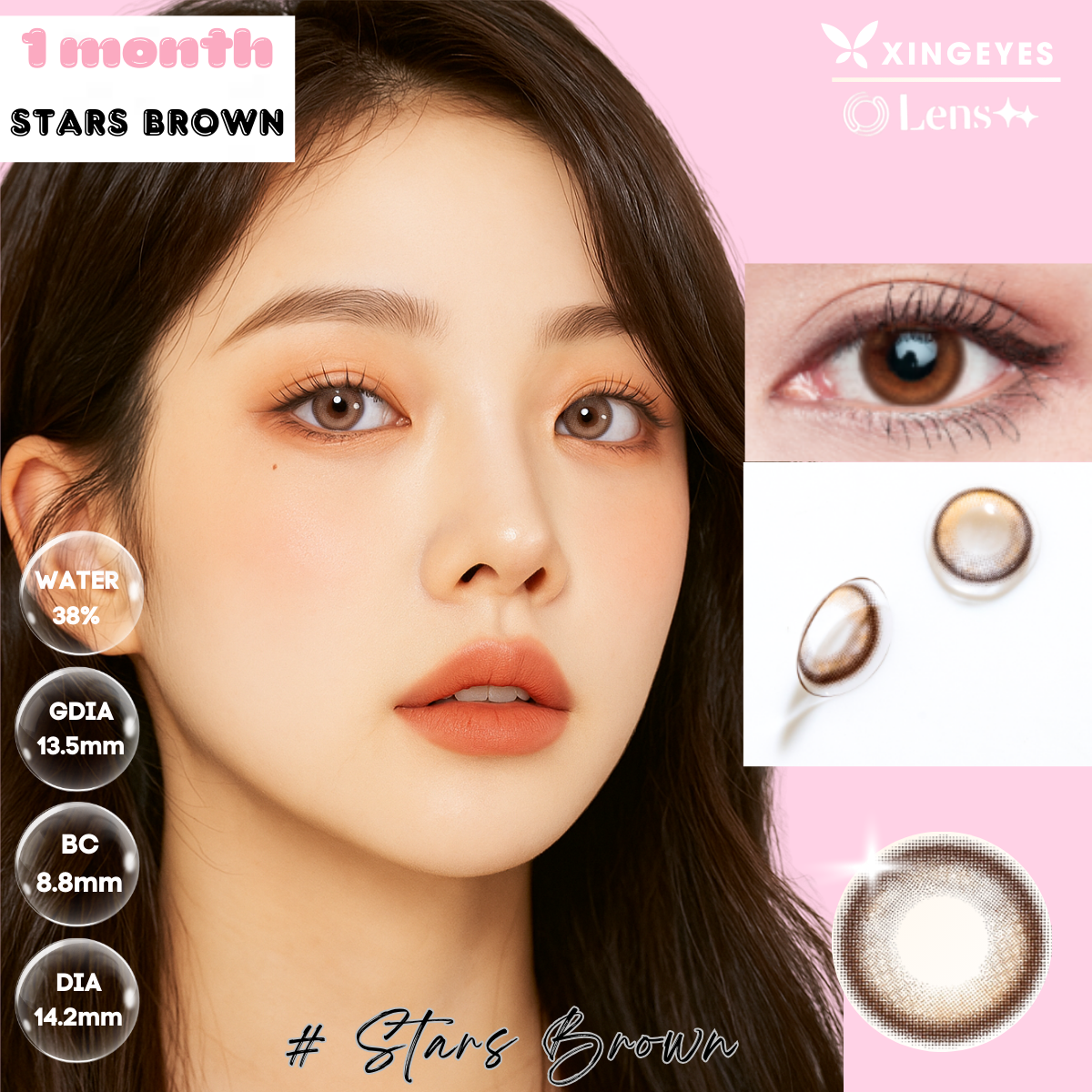 Monthly Stars Brown - 1 chiếc