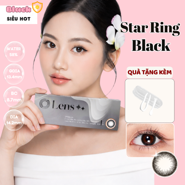 Daily Star Ring Black - 1 hộp(10 chiếc)