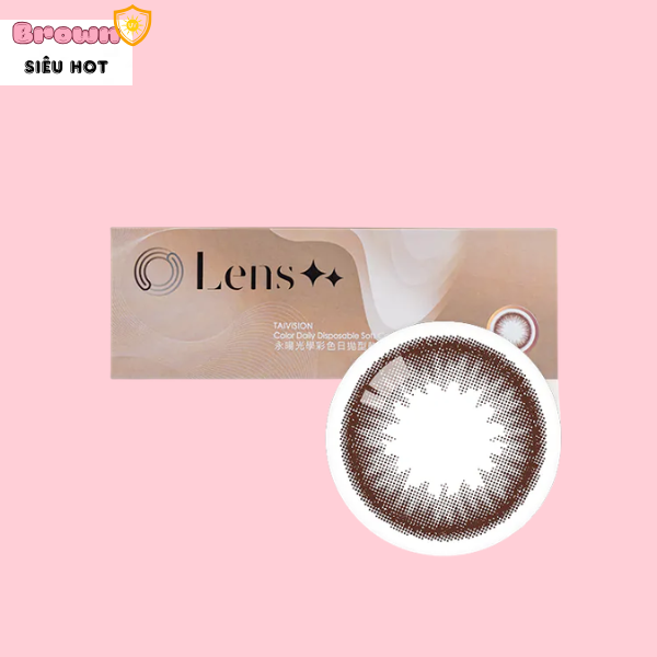 Daily Star Ring Brown - 1 hộp(10 chiếc)
