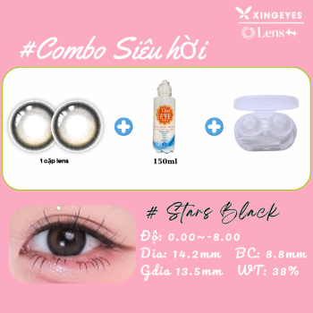 Monthly Stars Black + Nước Ngâm Tinteye 150mL